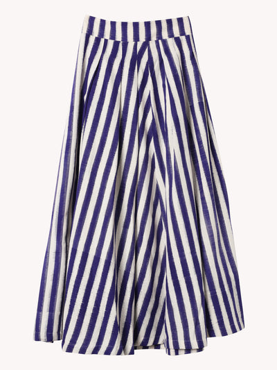Flaminia Ikat Stripes Skirt