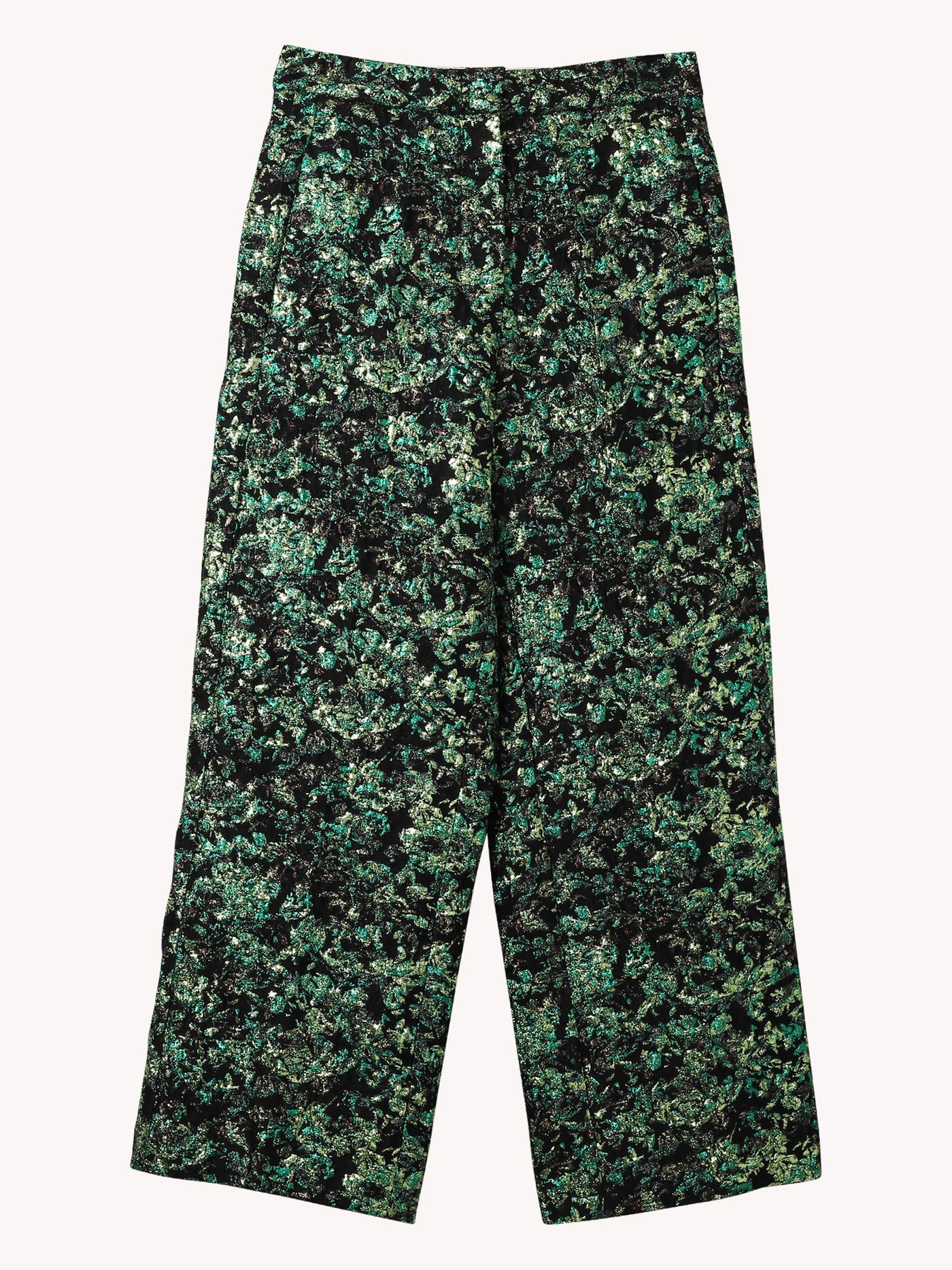 Metallic Peacock Pants