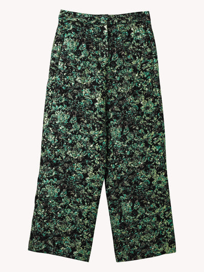 Metallic Peacock Pants