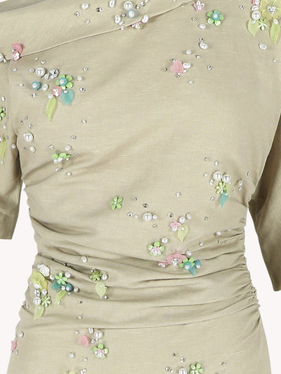 BOWERY EMBROIDERED DRESS