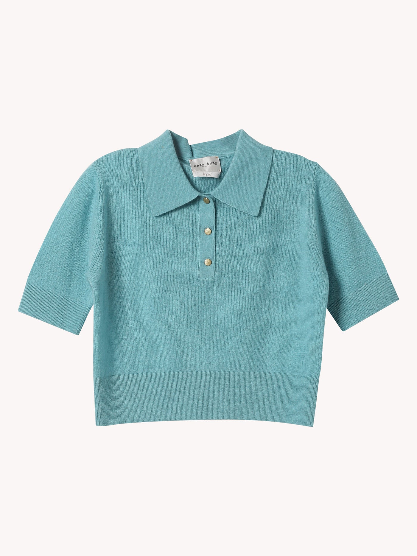 BRUSHED CASHMERE & WOOL SLIM FIT POLO