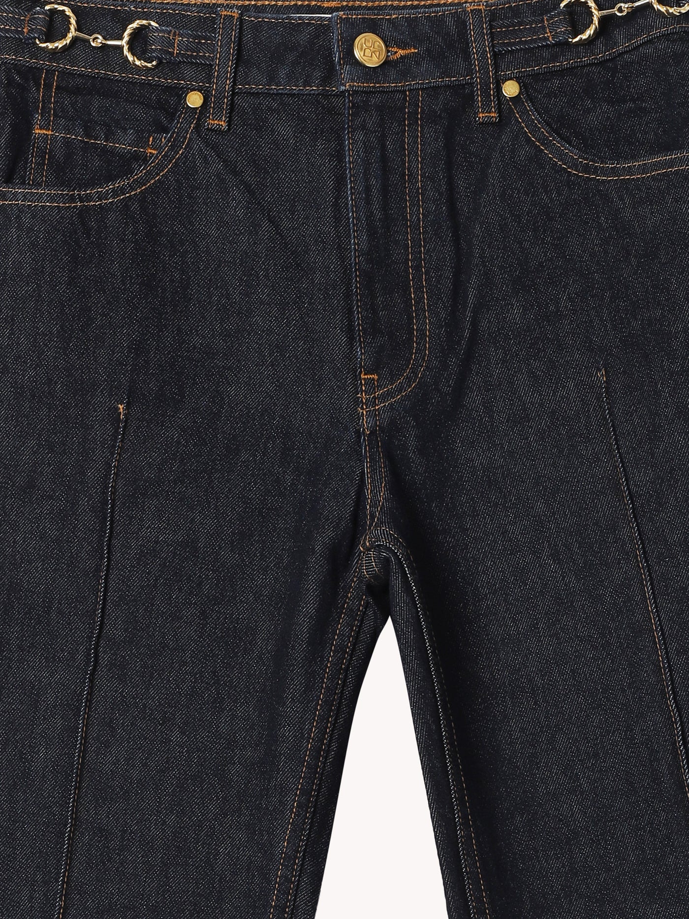 Agatha Straight Pintuck Jean