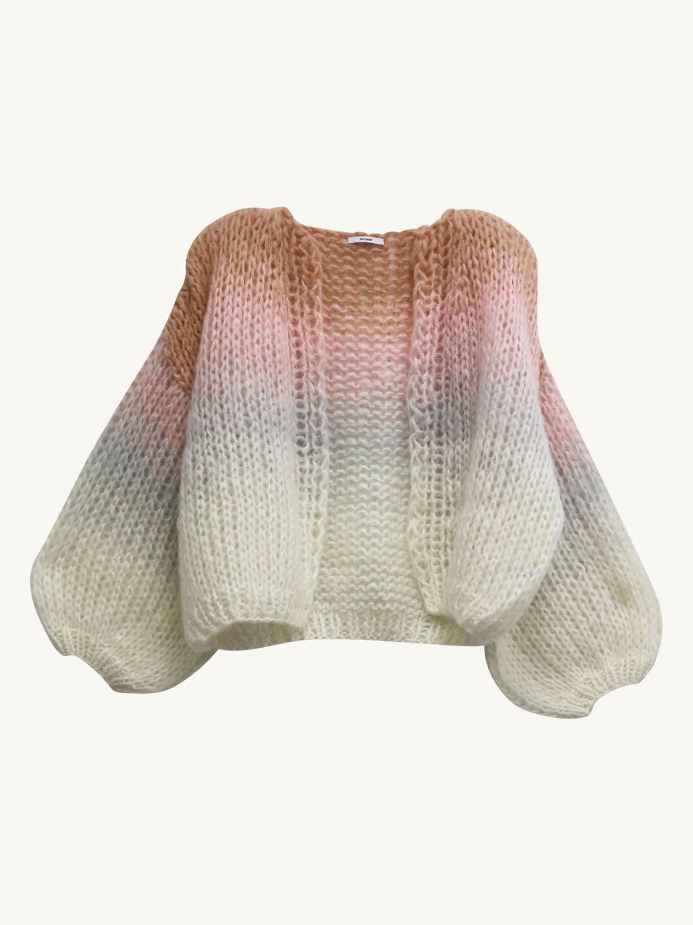 Gradient Fade Bomber Cardigan