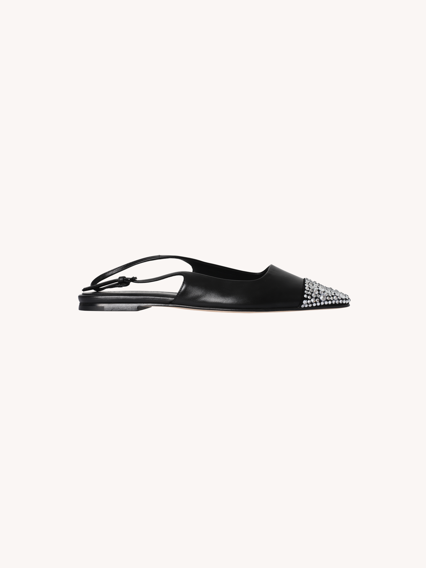 Tia Crystal Slingback Flat