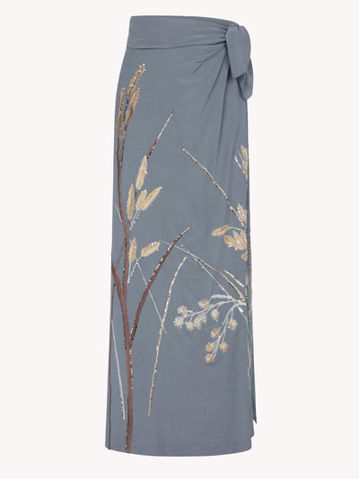 Embroidered Char Skirt