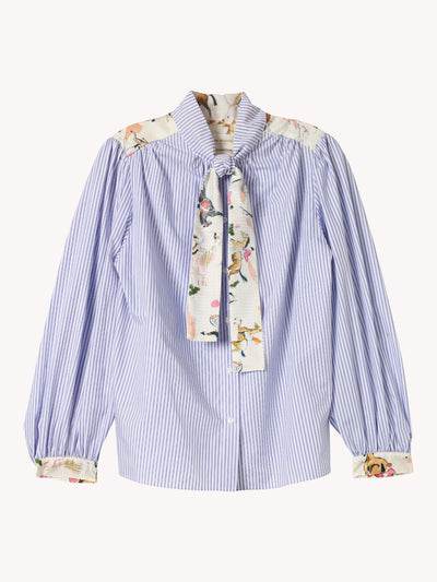 Francoise Hom Mix Raye Blouse