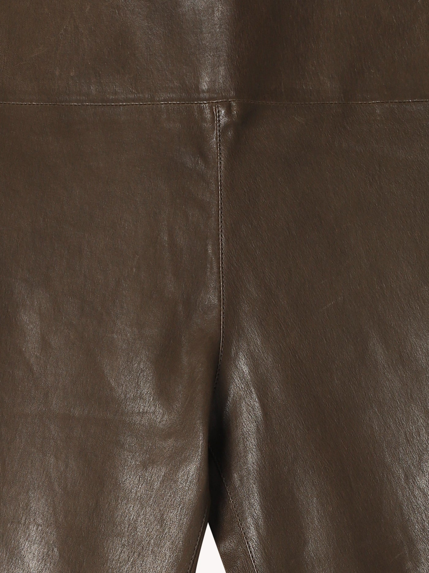 3/4 Kick Leather Legging in Mink