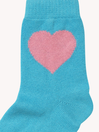 Heart Socks in Blue
