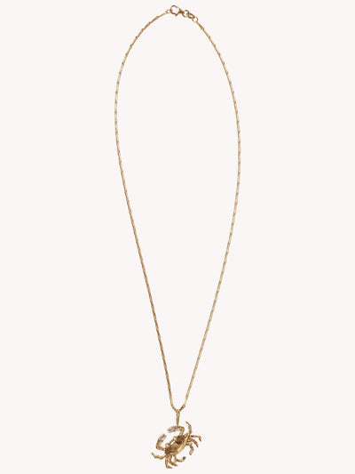 MEDIUM CANCER ZODIAC PENDANT NECKLACE