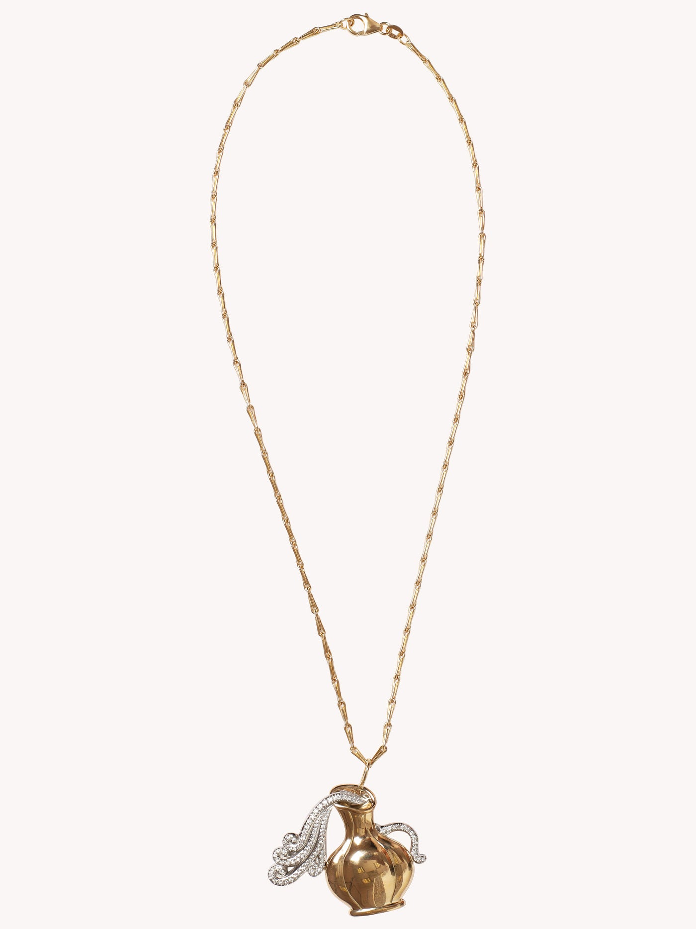 LARGE AQUARIUS ZODIAC PENDANT NECKLACE