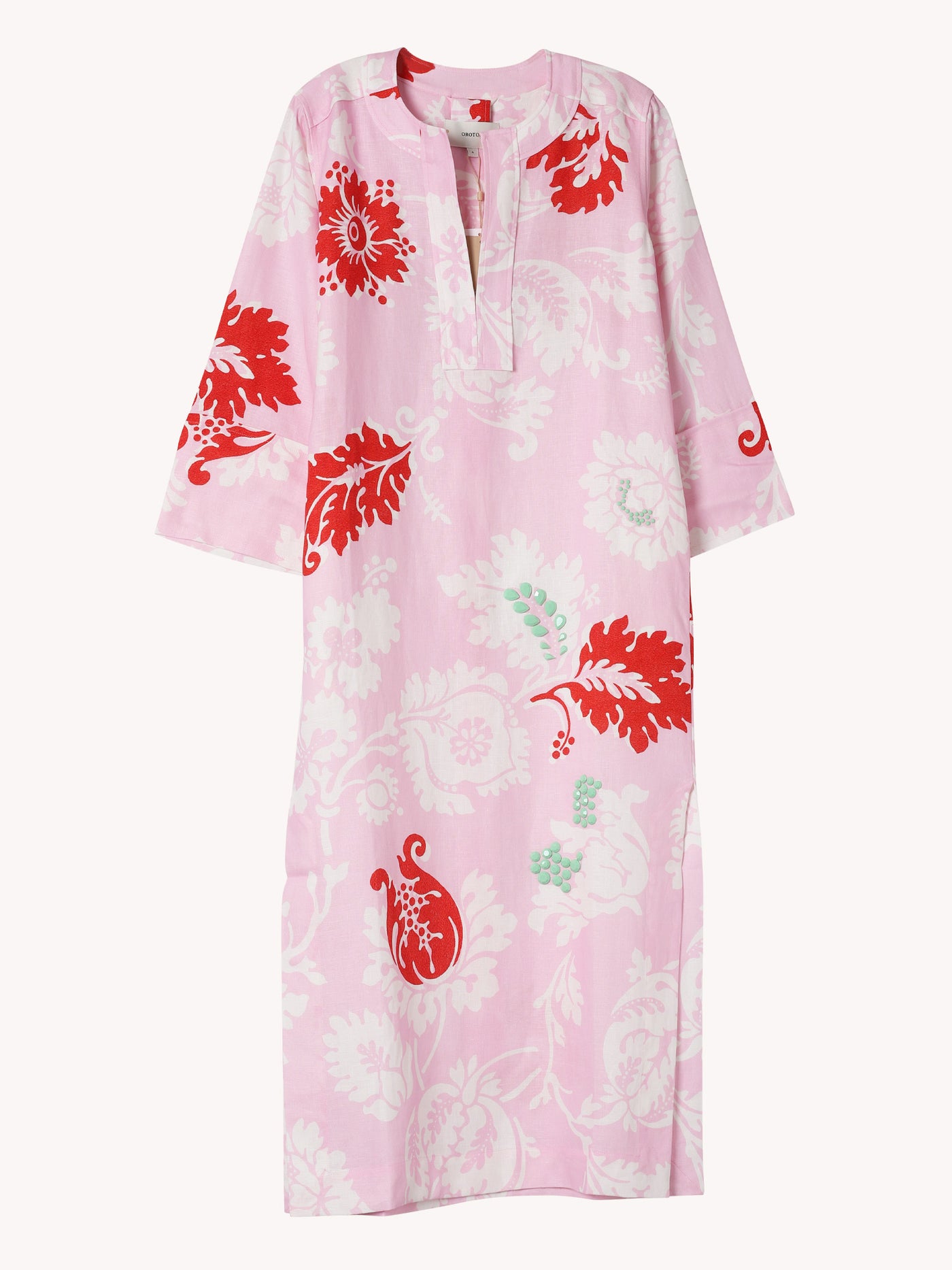 Cabana Floral Long Tunic Dress