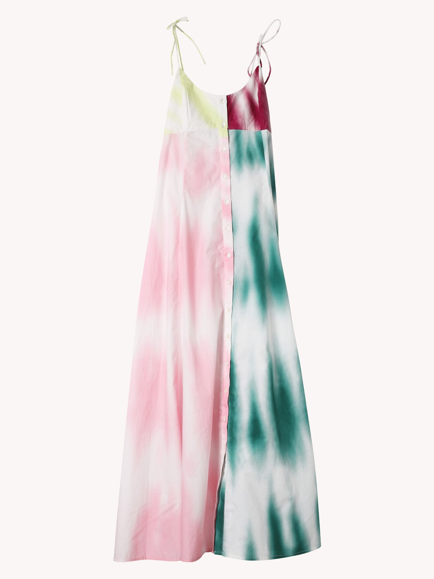 HIGH GARDEN MAXI DRESS IN TIE-DYE COTTON