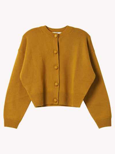 Yellow Cashmere Cardigan
