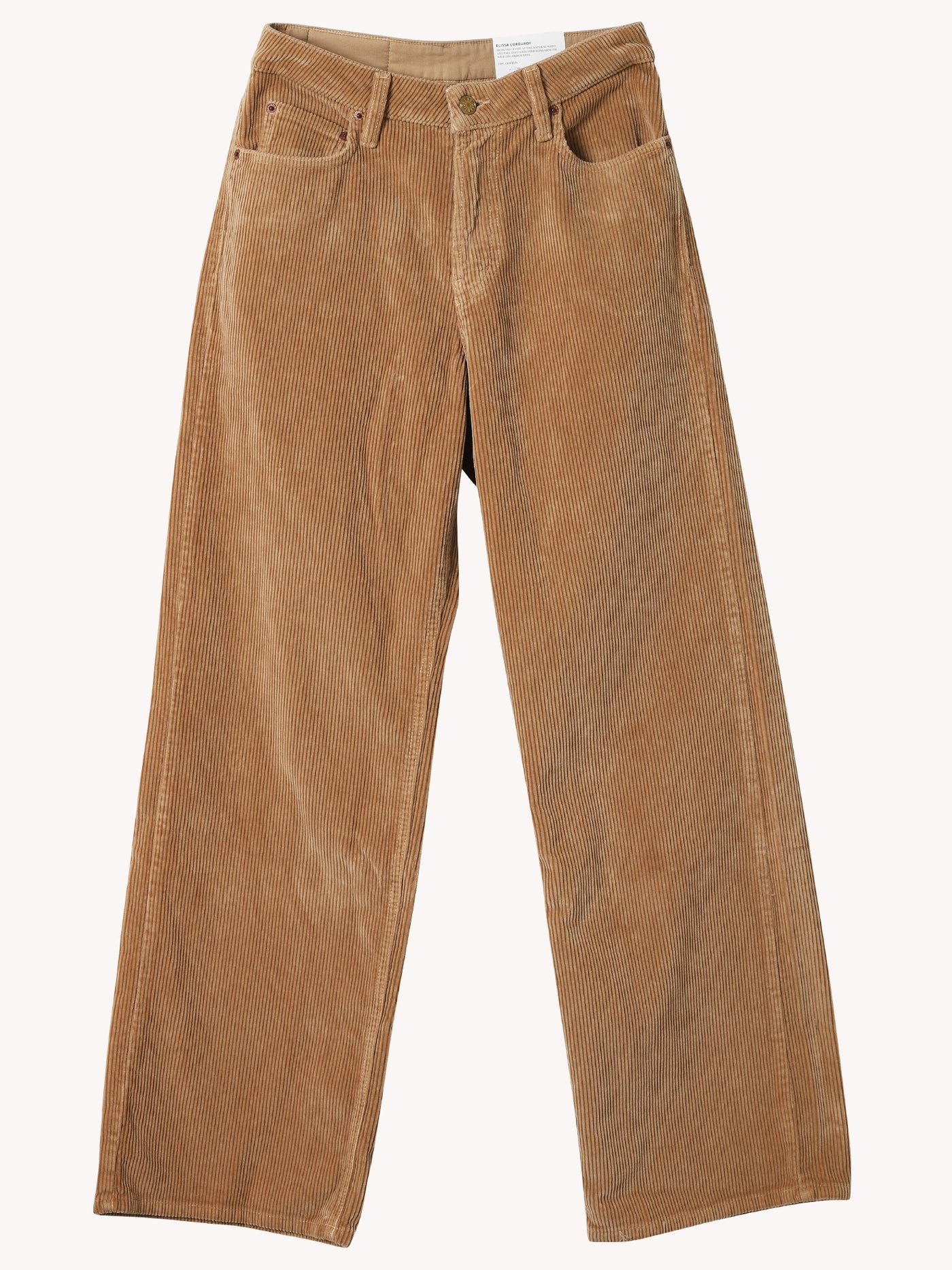Elissa Corduroy Khaki Overdye Pant