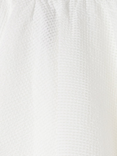 COTTON BLEND GRID SKIRT