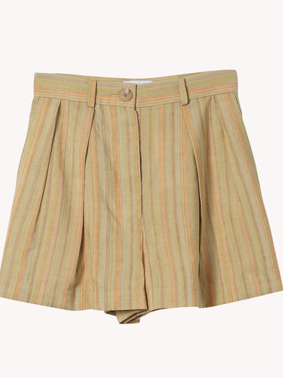 Stripe Pleat Short