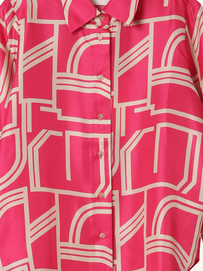 Pink Printed Shirt