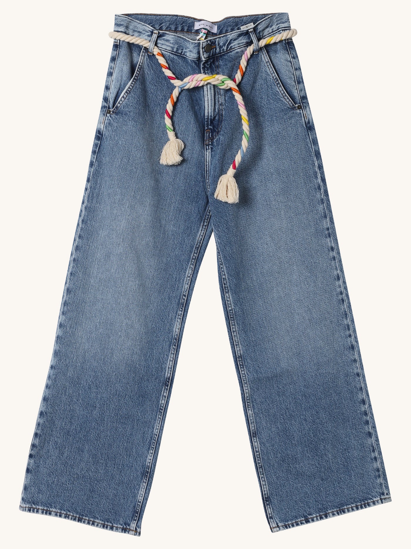 Straight Leg Jean with Rope Belt