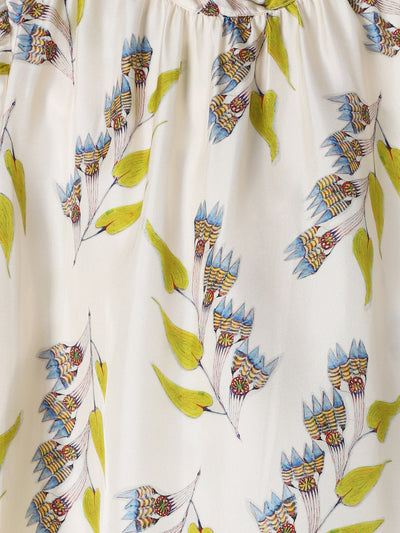 Ornament Tie Neck Blouse