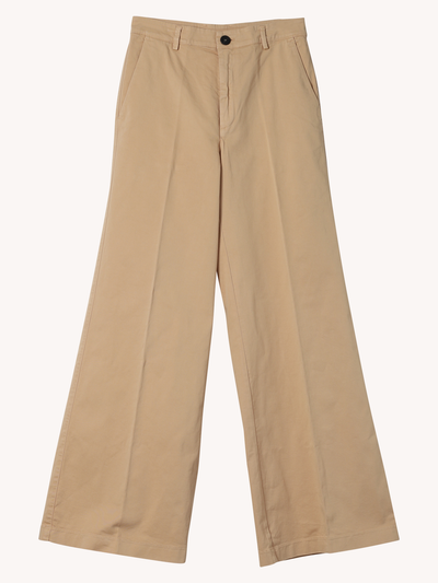 Twill Wide Leg Pants