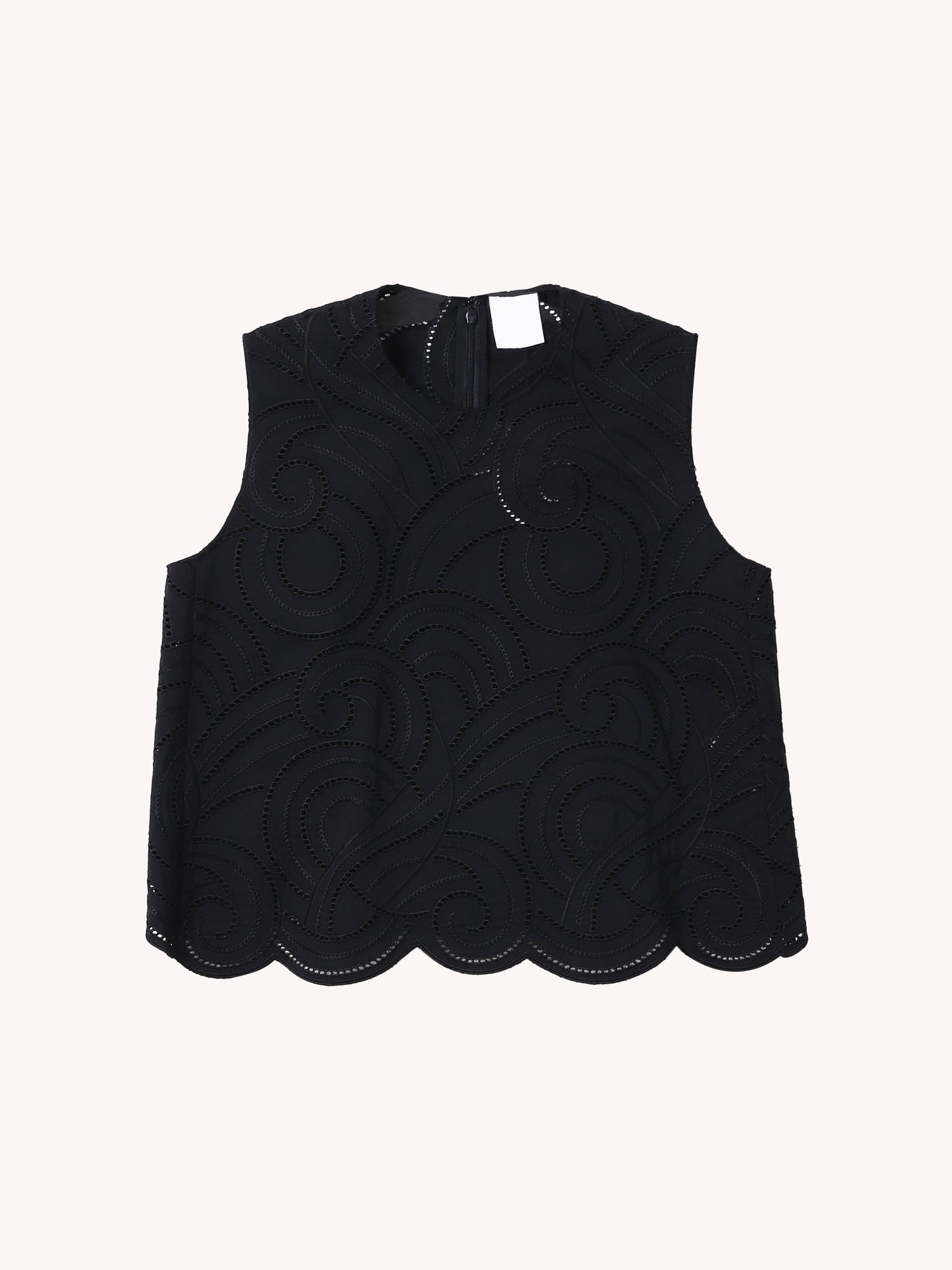 Eyelet Sleeveless Shirt