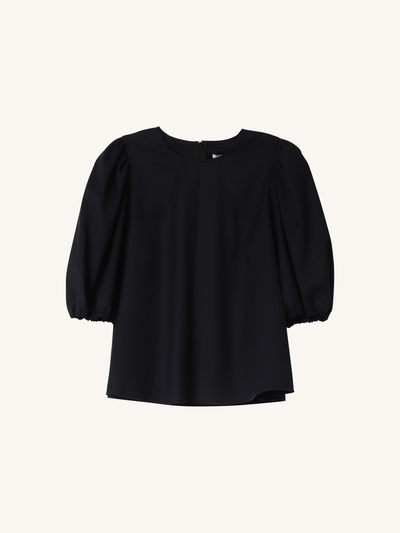Flower Blouse in Navy