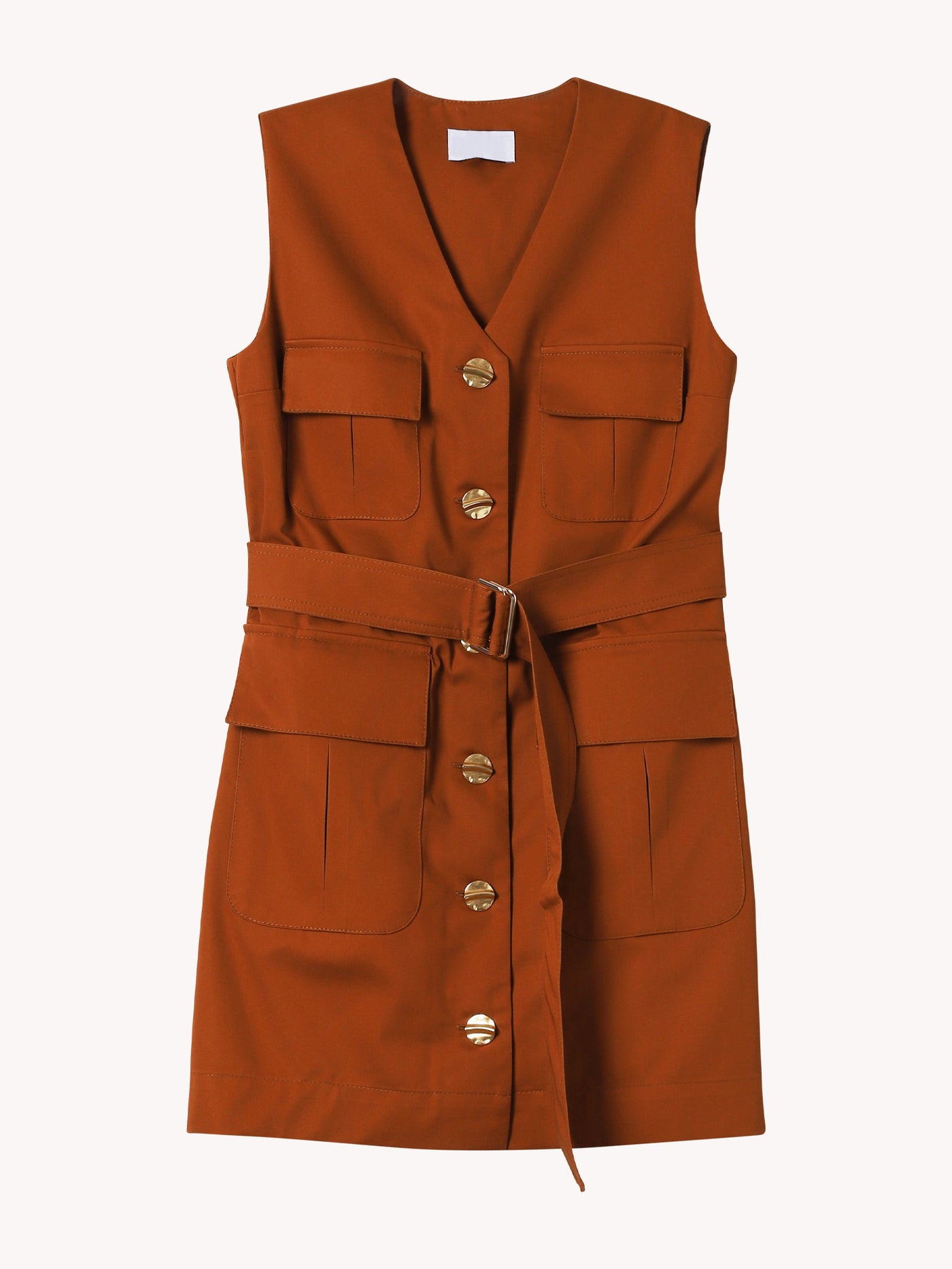 Safari Vest Mini Dress