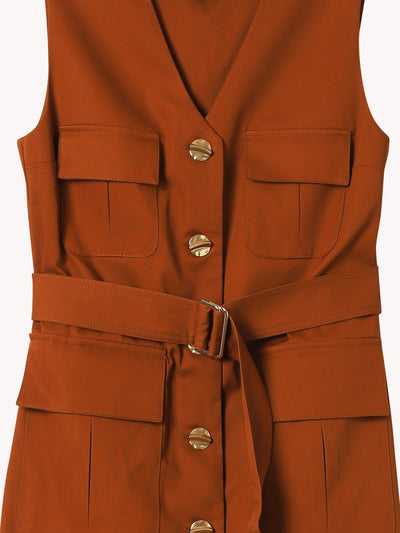 Safari Vest Mini Dress