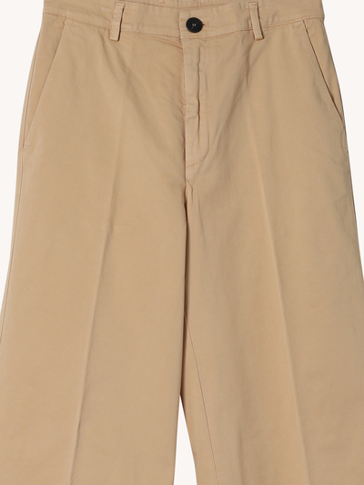 Twill Wide Leg Pants