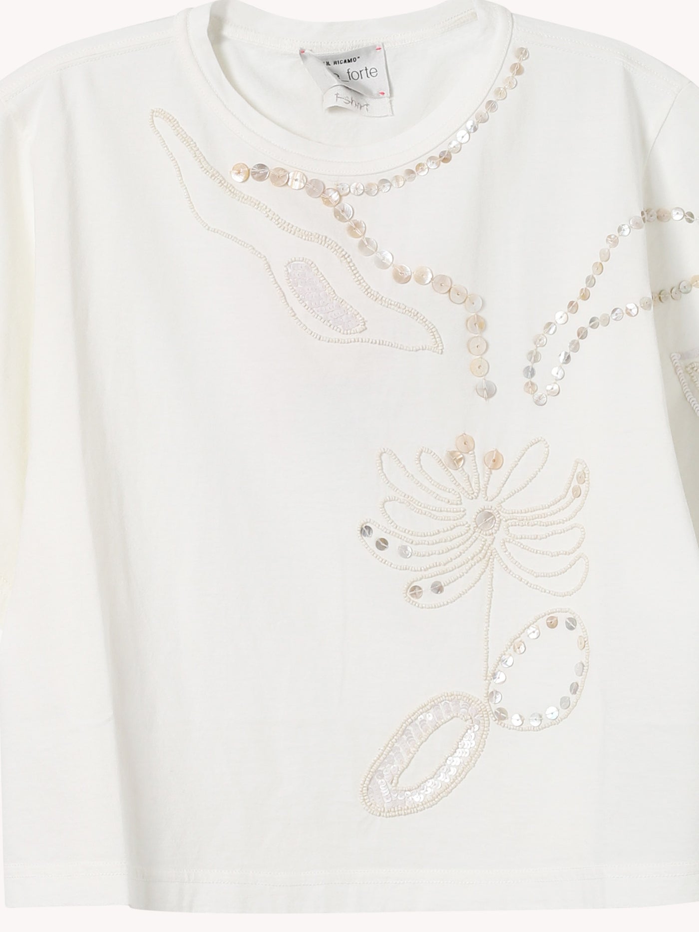 EMBELLISHED COTTON JERSEY T-SHIRT