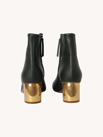 Golden Heel Ankle Boots