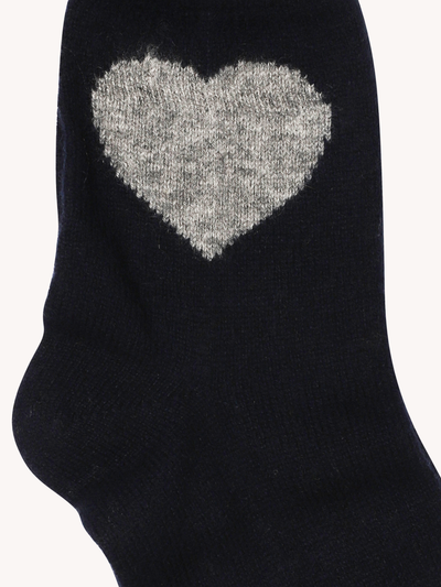 Cashmere Heart Socks
