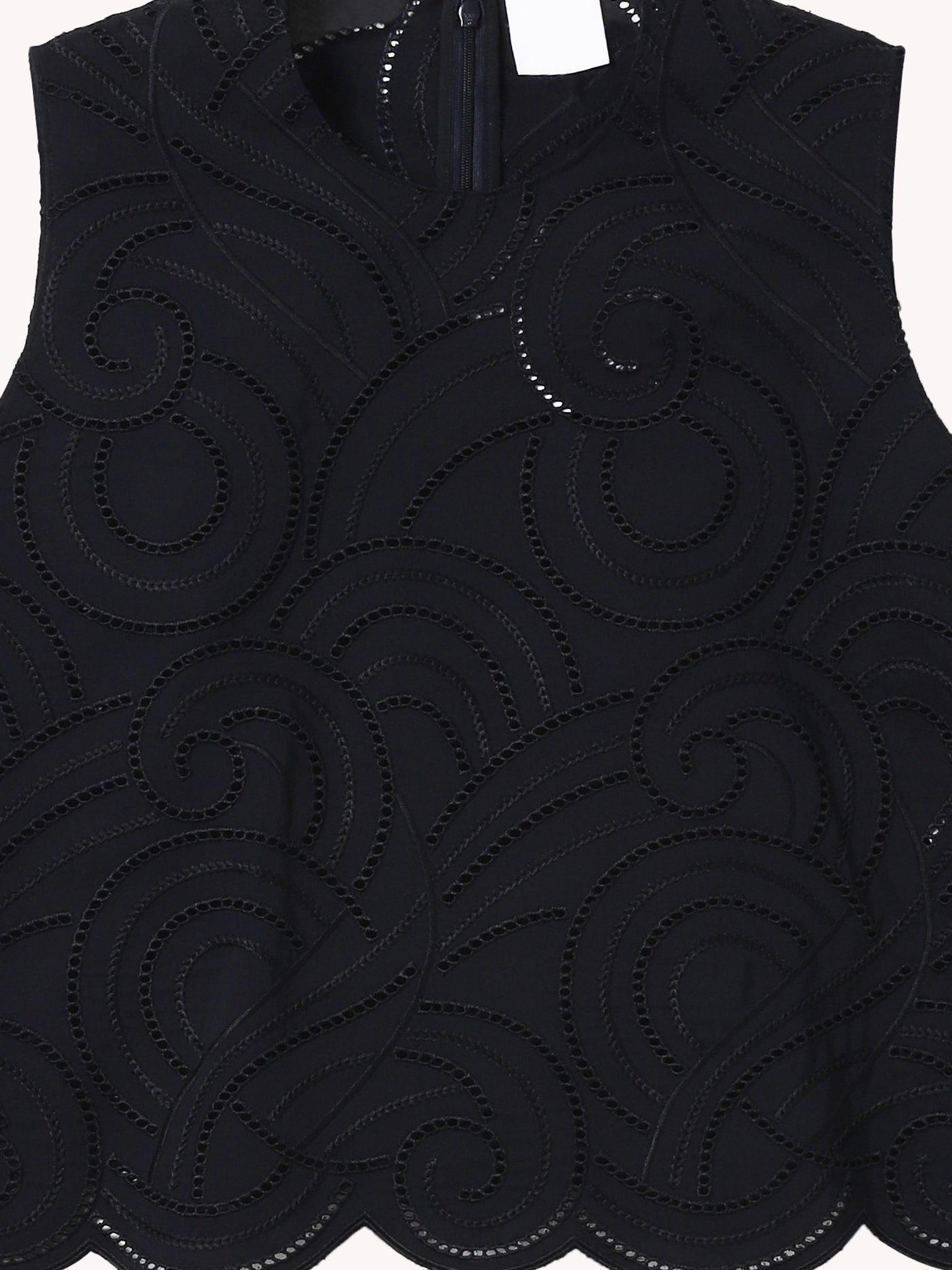 Eyelet Sleeveless Shirt