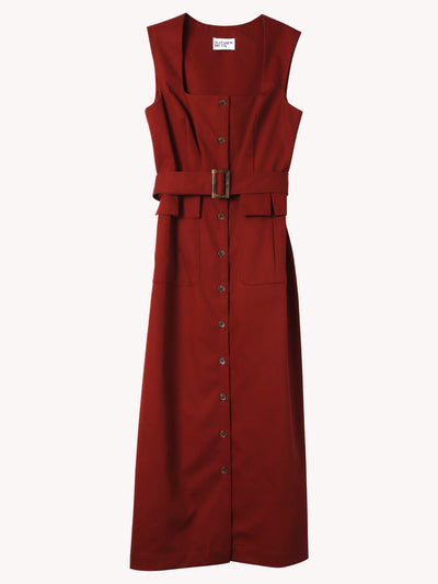 Apron Cargo Midi Dress