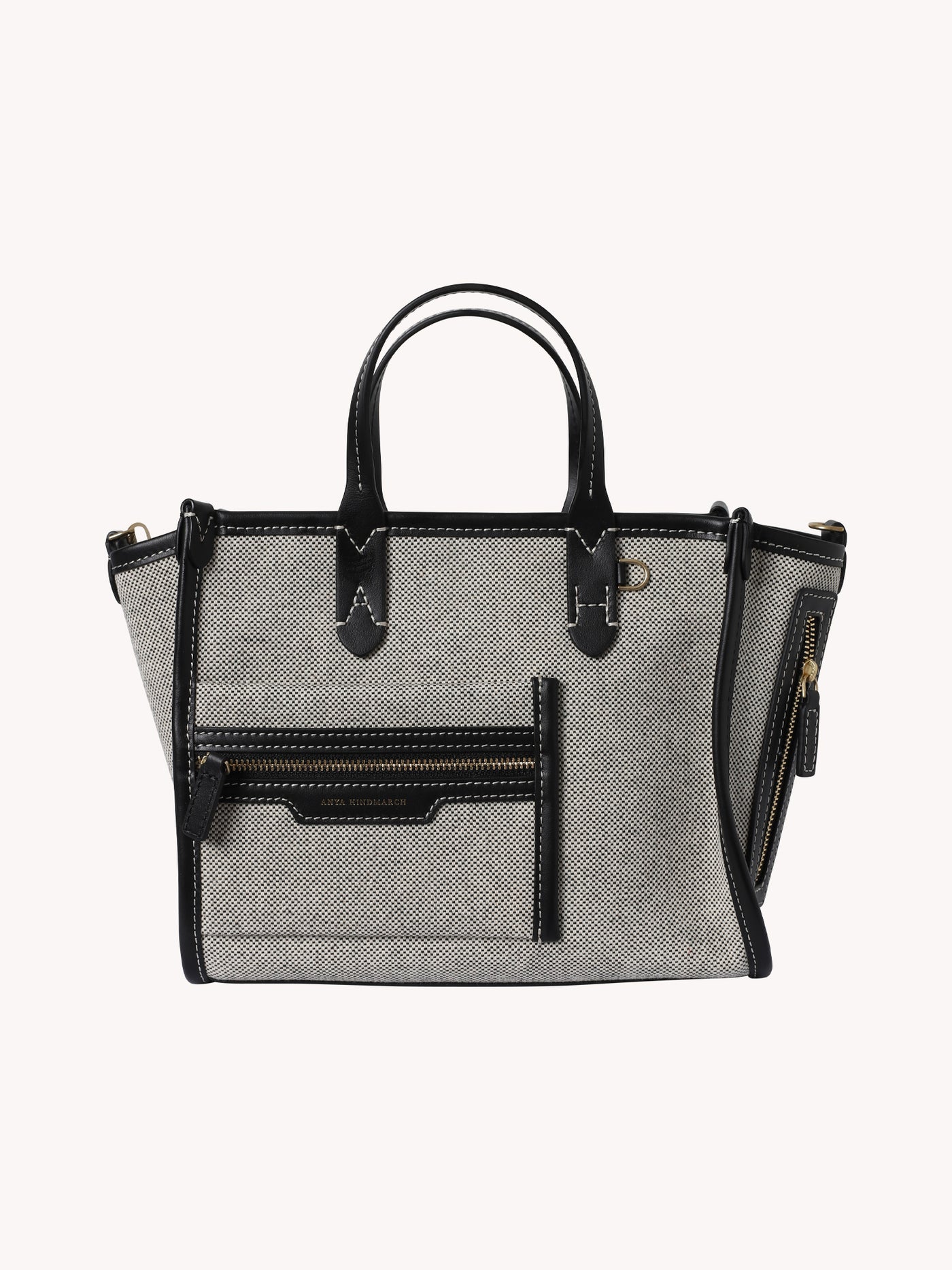 XS POCKET TOTE IN SALT AND PEPPER