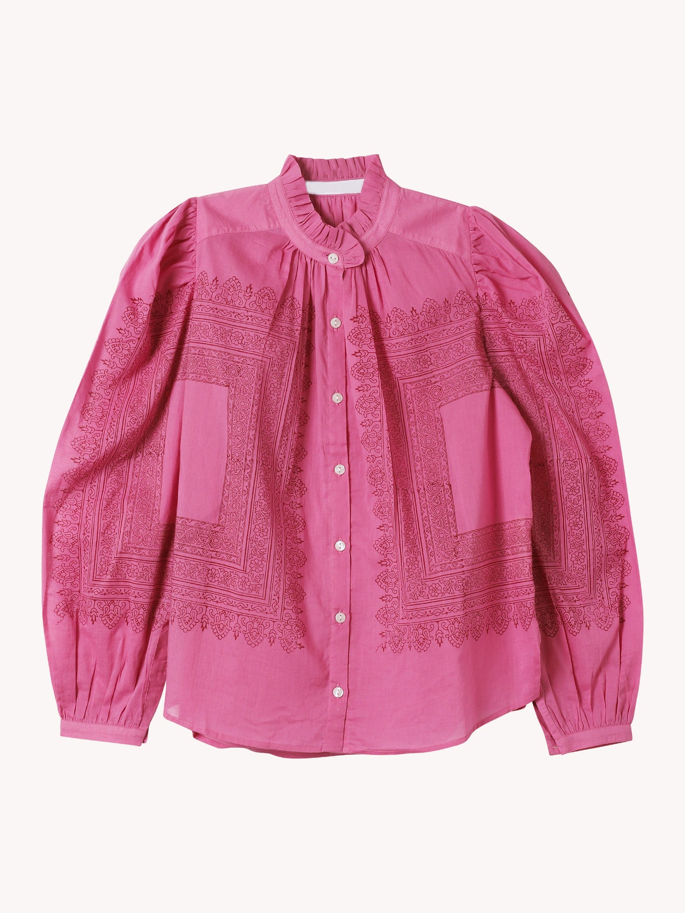 ANNABEL FUCHSIA TILE SHIRT