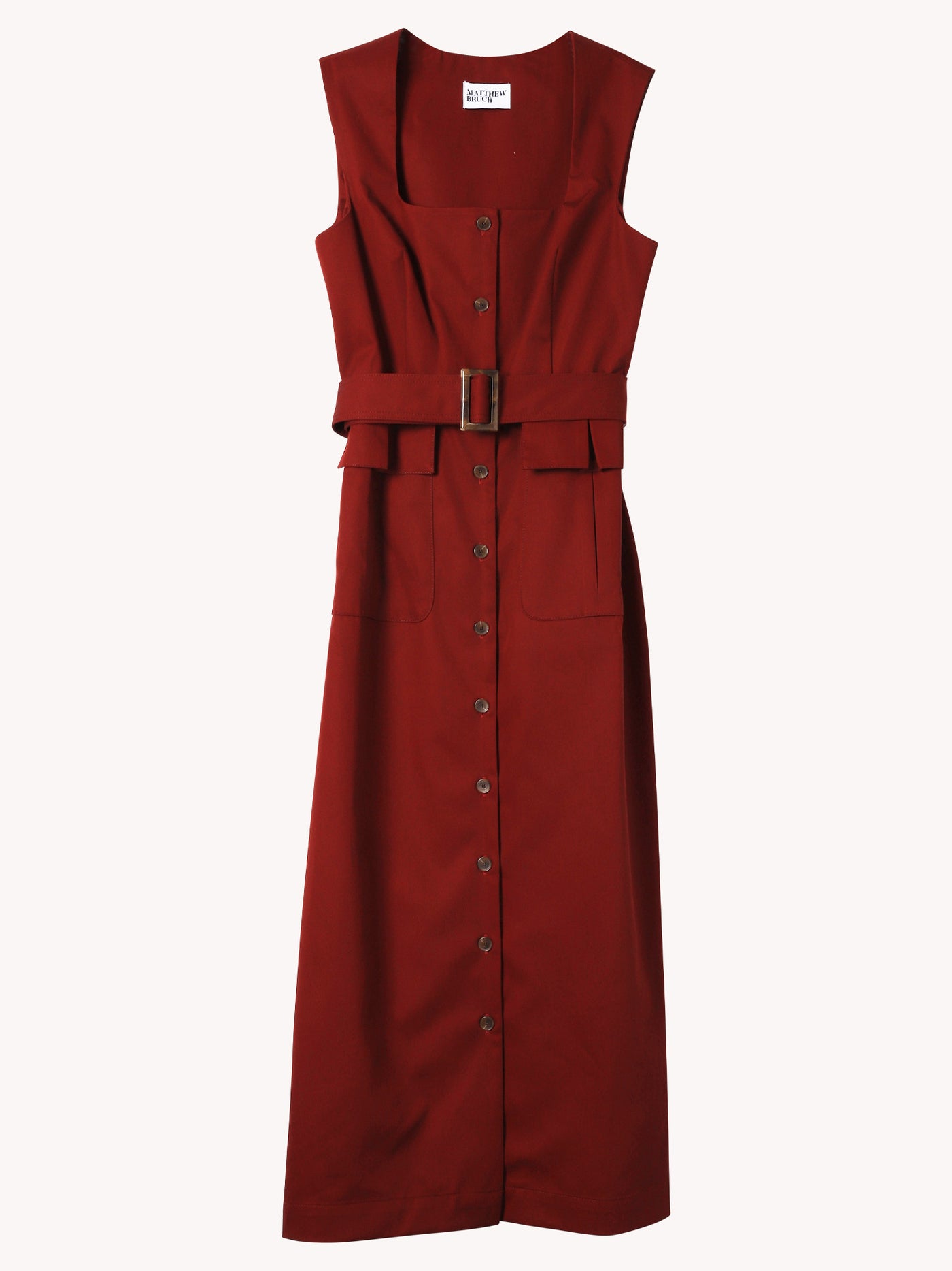 Apron Cargo Midi Dress