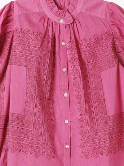 ANNABEL FUCHSIA TILE SHIRT