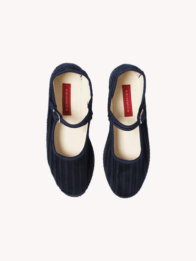 VELVET CORDUROY MARY JANE FURLANA FLAT