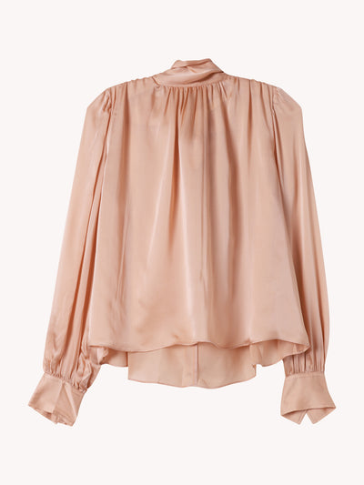 Ornament Tie Neck Blouse