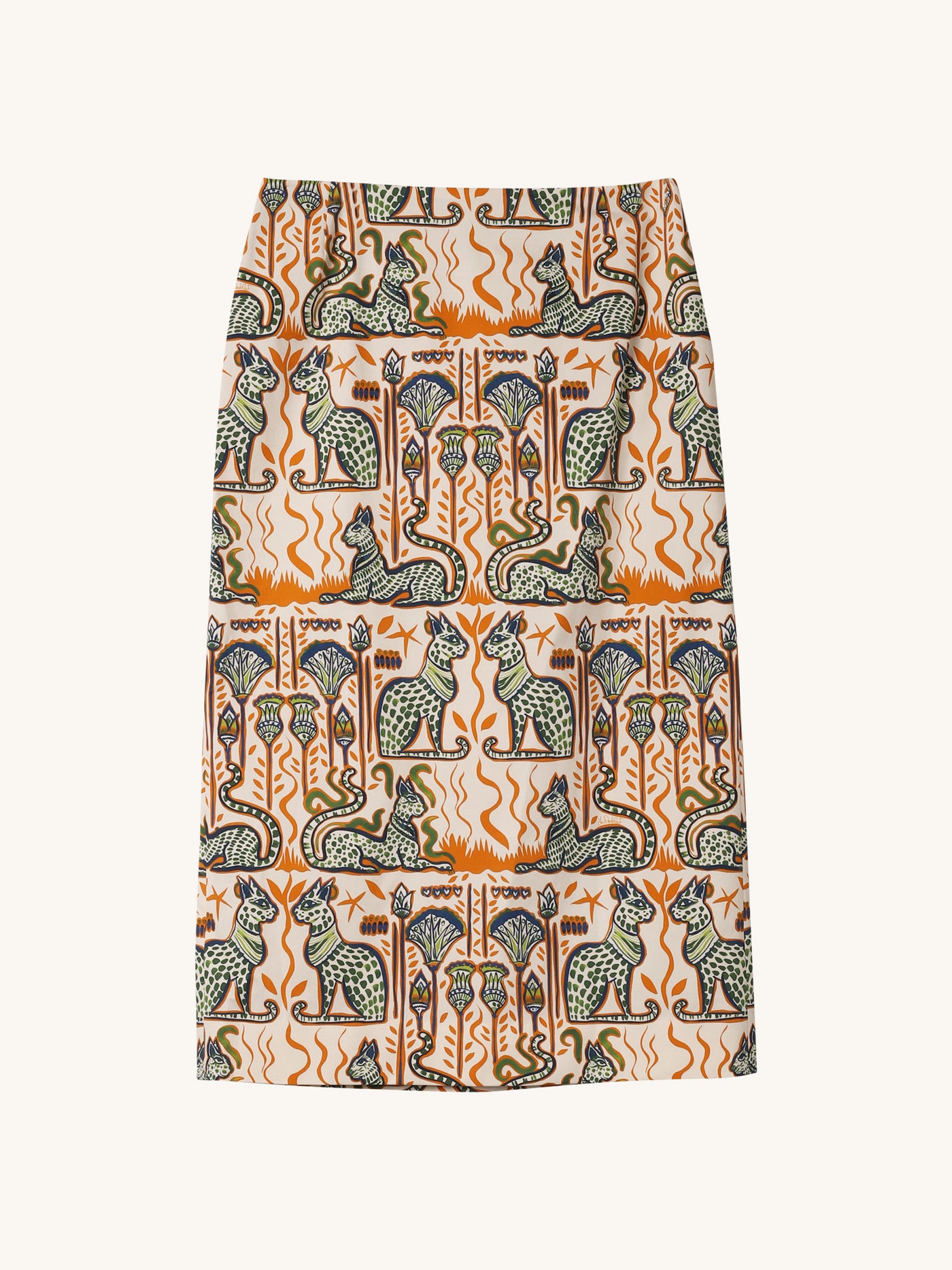 Printed Pencil Skirt