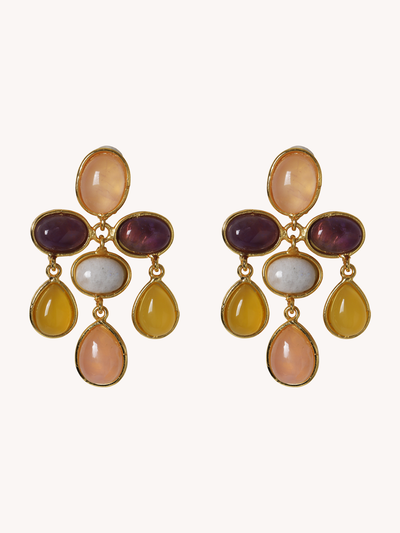 Valse Earrings in Pink Quartz