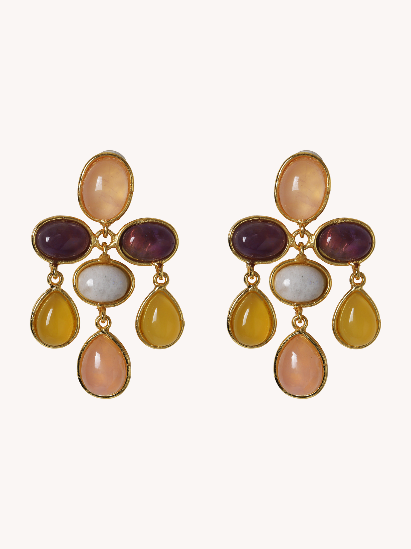 Valse Earrings in Pink Quartz