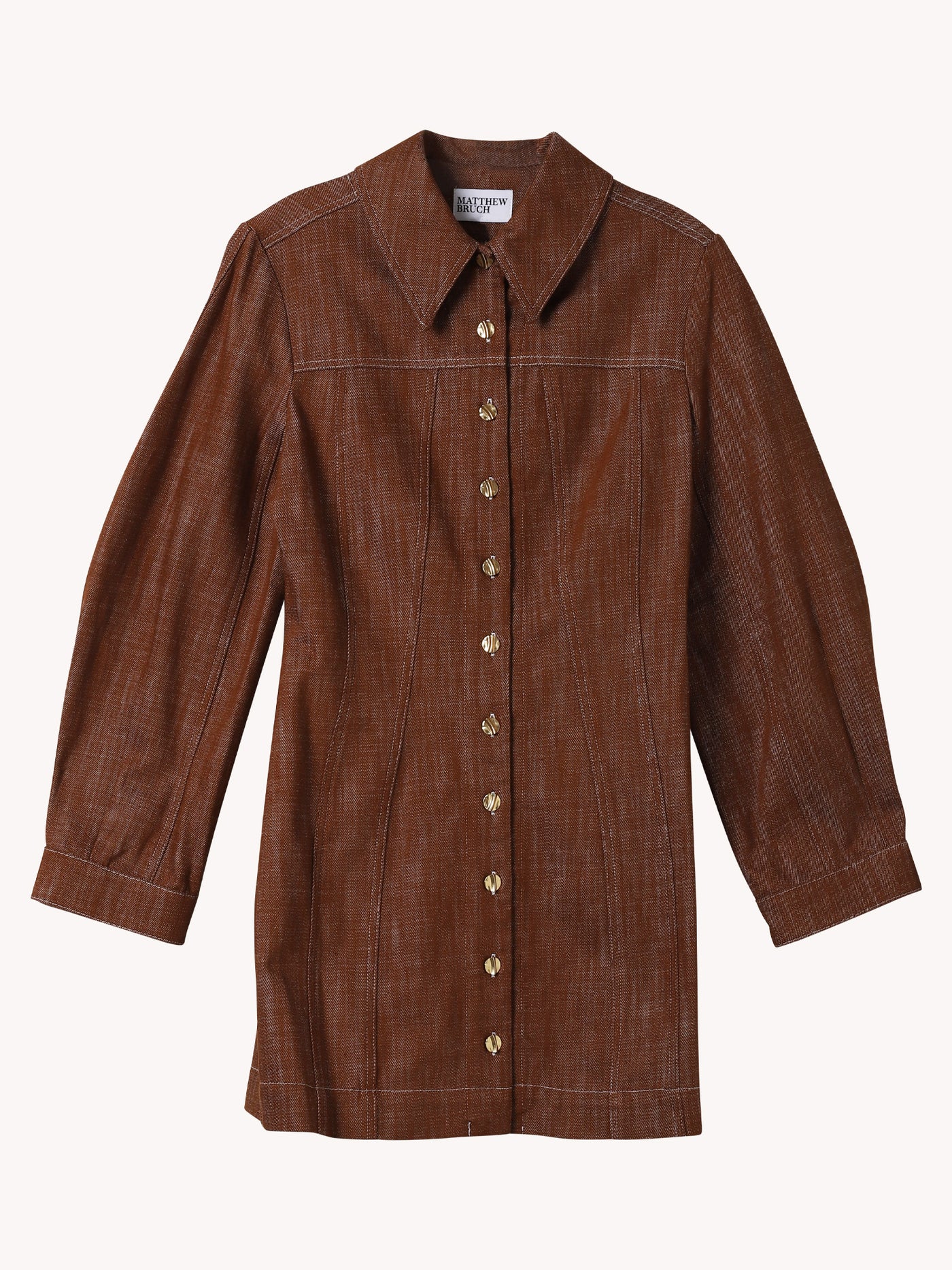 Mutton Sleeve Mini Dress