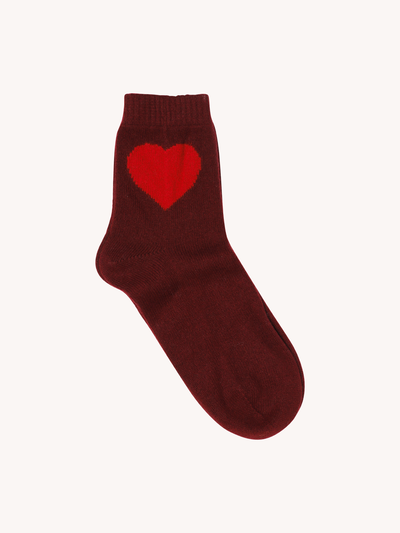 Cashmere Heart Socks