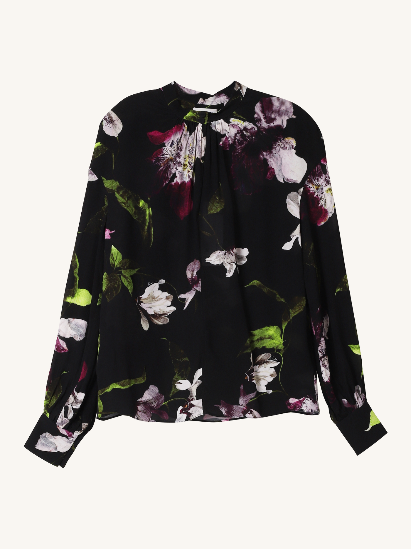 Long Sleeve Floral Blouse