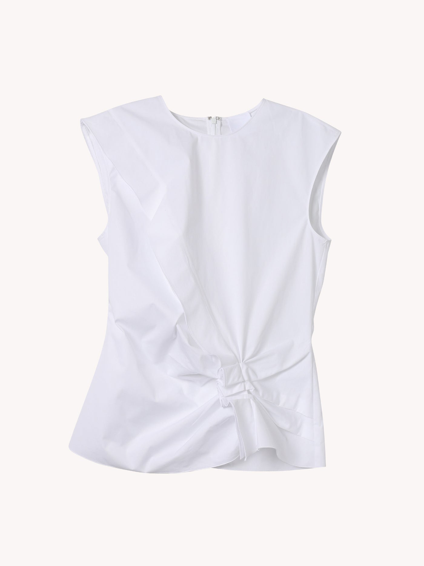 SLEEVELESS FITTED BLOUSE