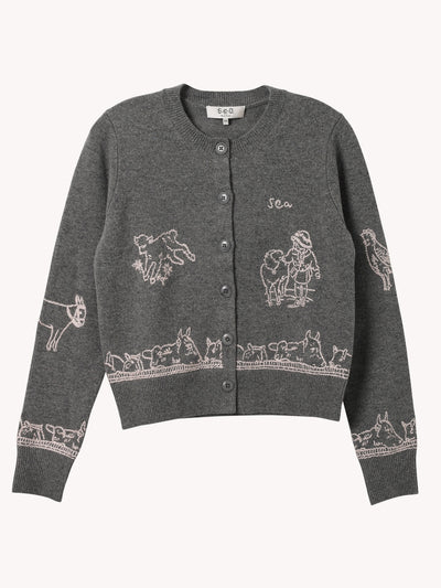 Edin Farm Embroidery Cardigan