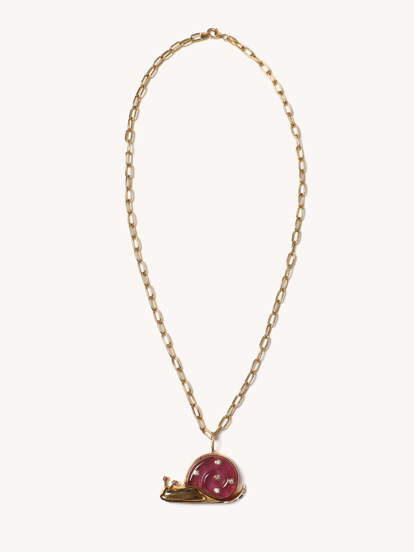 Large Snail Pendant Necklace