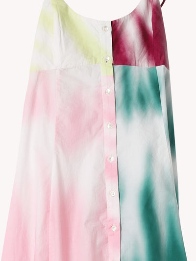 HIGH GARDEN MAXI DRESS IN TIE-DYE COTTON